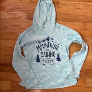 American Girl Light Blue Fleece Hoodie